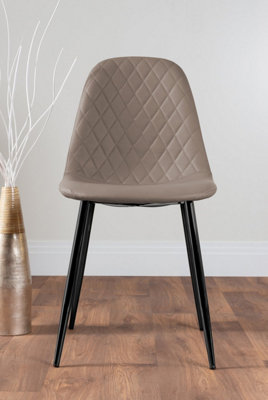 Furniturebox Seattle Scandi Inspired Glass and Black Metal Leg Square Dining Table & 4 Green Pesaro Velvet Black Leg Chairs