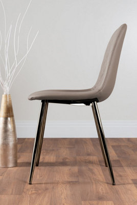 Furniturebox Seattle Scandi Inspired Glass and Black Metal Leg Square Dining Table & 4 Mustard Calla Velvet Black Leg Chairs