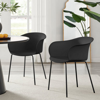 Black scandi outlet chair