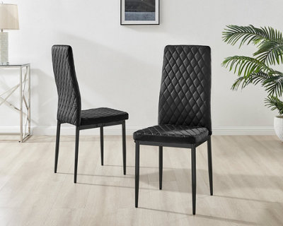 4 black deals metal chairs