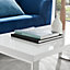 Furniturebox Tuscany High Gloss and Chrome Rectangular Coffee Table
