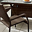 Furniturebox UK Antigua Light Brown 6 Seat Rattan Outdoor Garden Dining Set, PE Rattan, 6 Chairs 1 Glass Top Outdoor Table