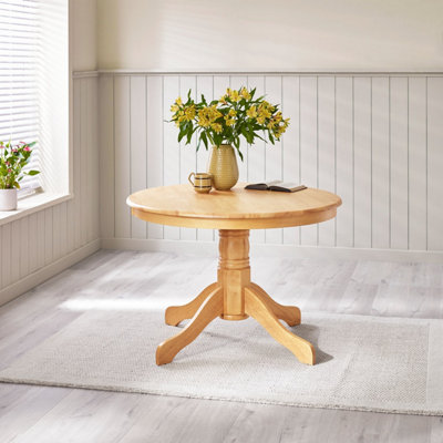 Furniturebox UK Bude Oak Effect Wooden Dining Table