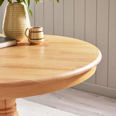 Furniturebox UK Bude Oak Effect Wooden Dining Table