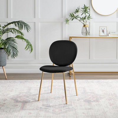 Round back upholstered dining chair discount