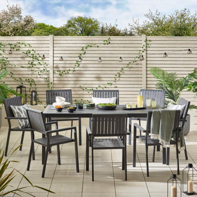 8 person outdoor on sale dining table set