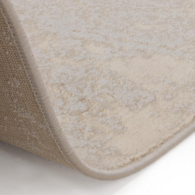 Furniturebox UK Elysia Metallic Gold Lustre Rug 120x170