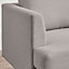 Furniturebox UK Fabric Armchair - 'Fleur' Upholstered Beige Armchair - 100% Eco Recycled Fabric - Modern Living Room Furniture