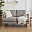 Furniturebox UK Fabric Sofa - 'Fleur' 2 Seater Upholstered Beige Sofa - 100% Eco Recycled Fabric - Modern Living Room Furniture