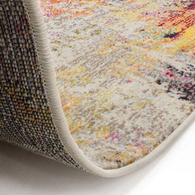 Furniturebox UK Haze Abstract Multicolour Rug 160x230