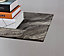 Furniturebox UK Leonardo Console Table With Grey Glass Marble Effect Top And Silver Legs