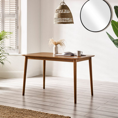 Small natural deals wood dining table