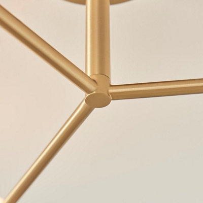 Furniturebox UK Martha 3 Frosted Glass Globes Ceiling Light