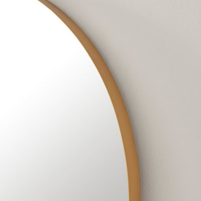 Furniturebox UK Ottilie Large Full Length Gold Arch Wall Mirror