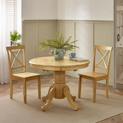 Furniturebox UK Padstow Oak Effect 4-6 Seater Extending Dining Table