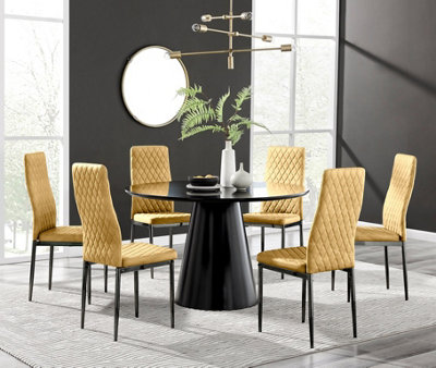 Elegant round store dining table