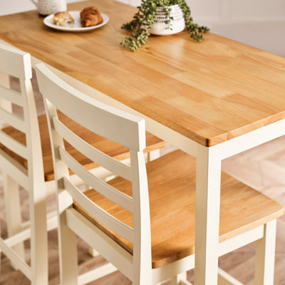 Solid wood deals high table