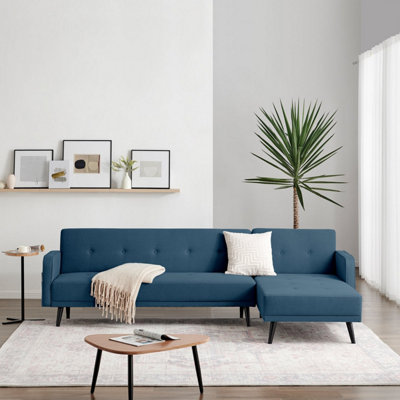 Small blue sectional discount