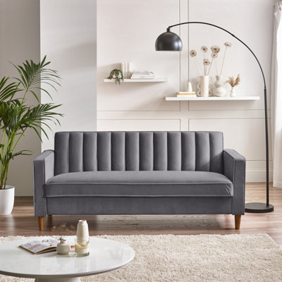 Grey deals upholstered couch