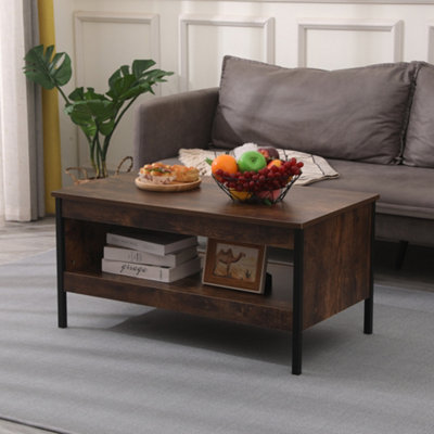 Metal storage deals end table