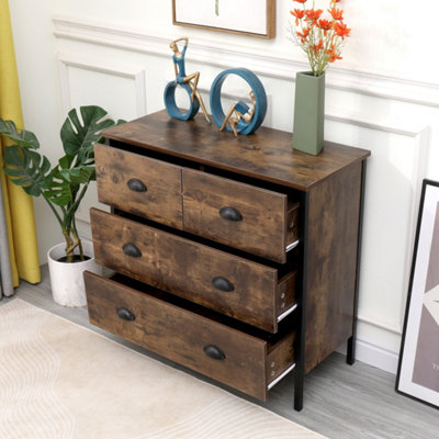 Sideboard and top side table set