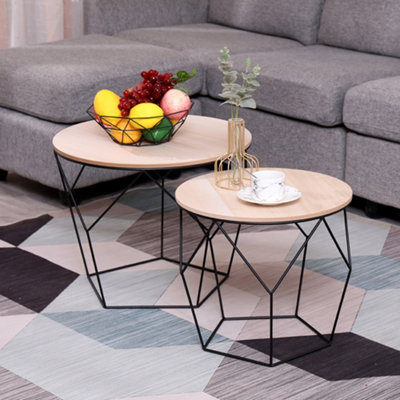 Metal wire side table sales