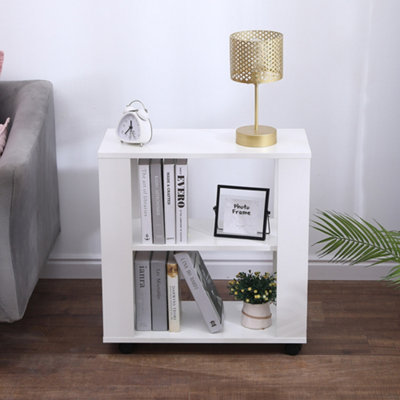 Accent table with deals wheels