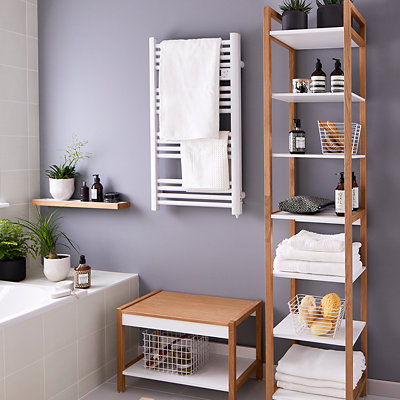Shop bathroom storage units.
