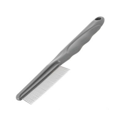 Furrish Fine Teeth Dog Comb Silver One Size
