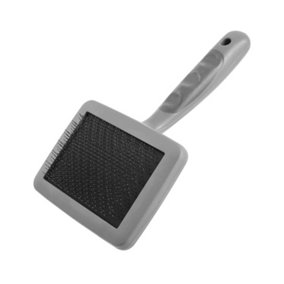 Furrish Firm Dog Slicker Brush Silver/Black (M)