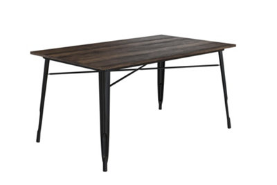 Fusion Rectangular Dining Table in Black