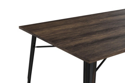 Fusion Rectangular Dining Table in Black
