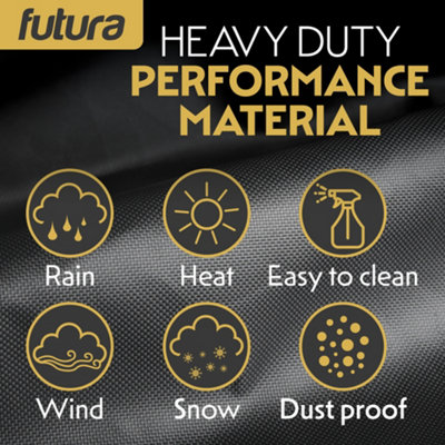 Futura 420D Patio Cover Rectangular 150x90x75cm Weatherproof Outdoor Garden Furniture Cover
