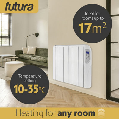 Futura Electric 1500W Radiator Panel Heater Wall Mounted Advanced