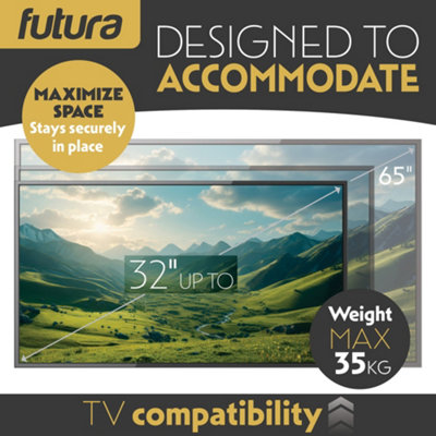 Futura TV Wall Bracket Mount for 32-65 Inch TVs, Tilt, Swivel ...