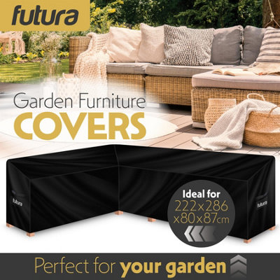 Futura Weatherproof Furniture Cover 222x286x80cm V Shaped Outdoor Garden Furniture Cover