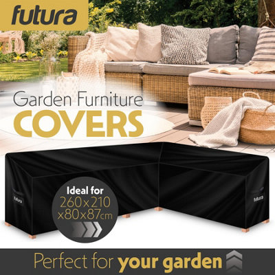 Futura Weatherproof Furniture Cover 260x210x80cm V Shaped Outdoor Garden Furniture Cover