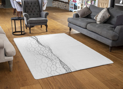 Futuristic Digital Landscape Special Soft Home Rug