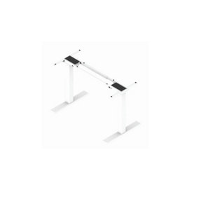 Futuro COMPACT adjustable by electric drive metal desk frame, height: 685-1180mm, width: 900-1200mm - WHITE