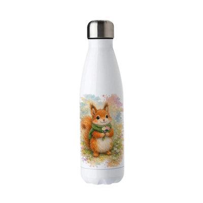 Fuzzy Squirrel Stainless Steel Water Bottle