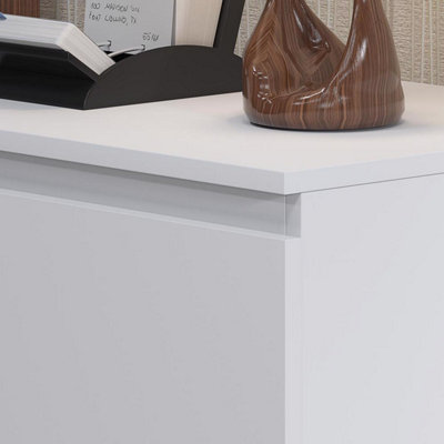 FWStyle 3 Drawer Chest Of Drawers Bedside Table White Bedroom Furniture