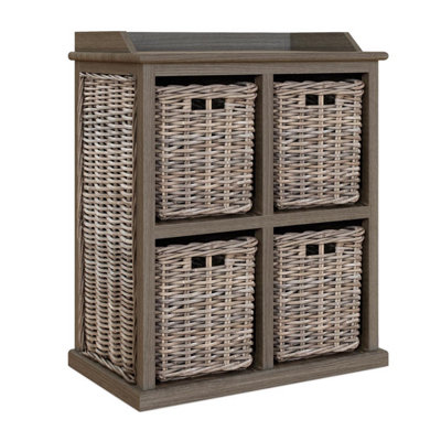 FWStyle 4 Drawer Storage Unit Ready Assembled Handmade Solid Mahogany ...