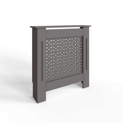 FWStyle Geometric Pattern Small Grey Radiator Cover (H) 82.3 (W) 78cm ...