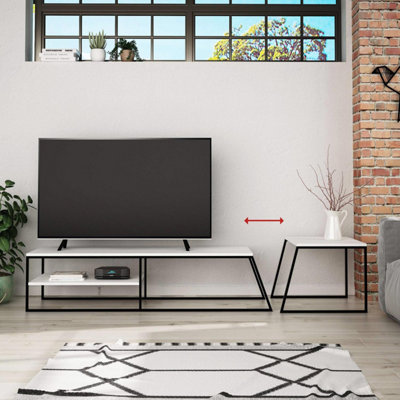 FWStyle Modular TV Unit Sofa Table Set Modern Design Black Metal ...