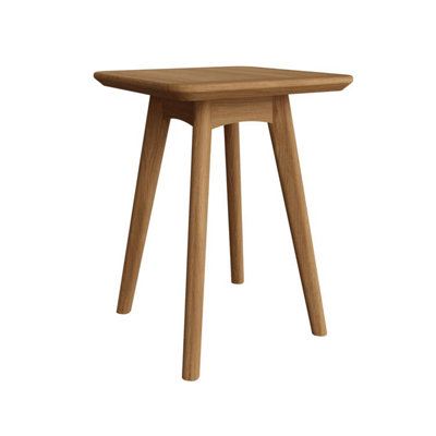 FWStyle Square Wine/Side Table Solid Natural Ash