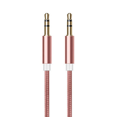 FX Powabud Aux-In-Cable 3.5mm Braided, Rose Gold