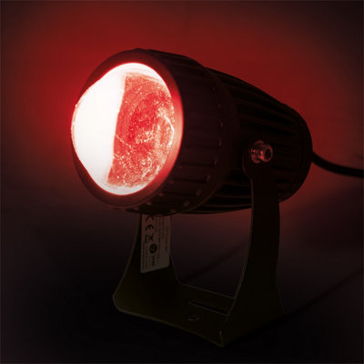 FXLab 8W Coloured LED Pin spot with Black Body