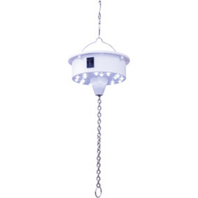 FXLab Battery Operated Ceiling/Hanging Mount Mirror Ball Motor with 18 Ultra Bright LEDS, Remote Control and Hanging Chains
