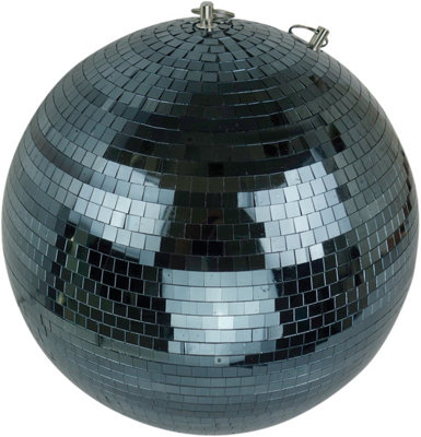 FXLab Event Party Festive Christmas Black Disco Mirror Ball 400mm