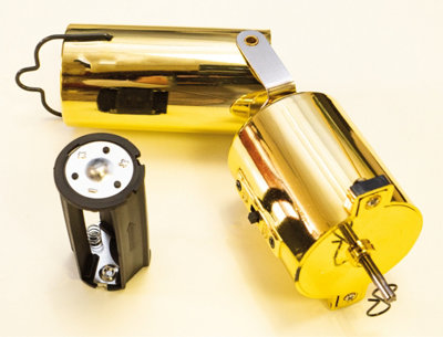 FXLab Gold Mirror Ball Wind Spinners Battery Powered Motor